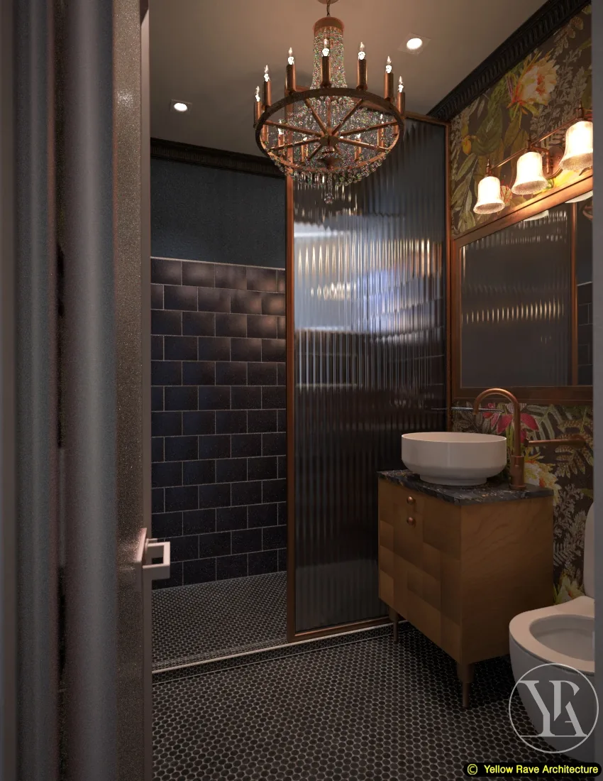 Moody Bathroom